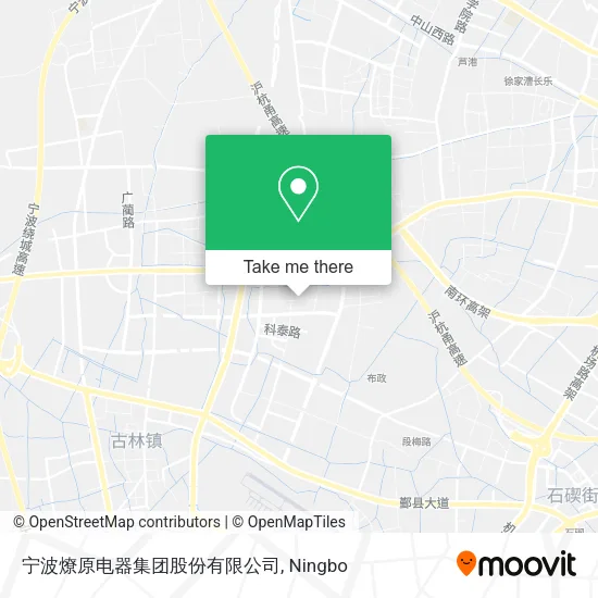 宁波燎原电器集团股份有限公司 map