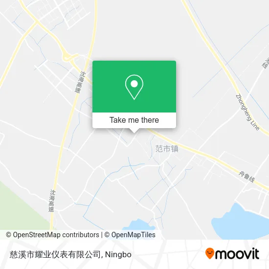 慈溪市耀业仪表有限公司 map