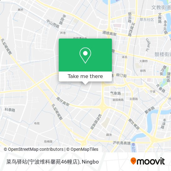 菜鸟驿站(宁波维科馨苑46幢店) map