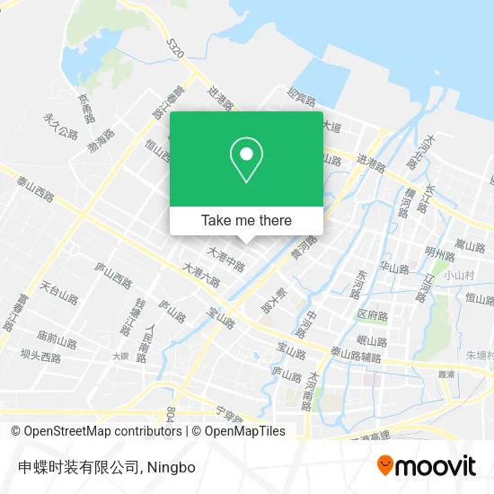 申蝶时装有限公司 map