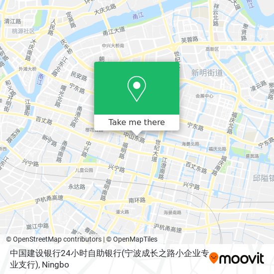 中国建设银行24小时自助银行(宁波成长之路小企业专业支行) map
