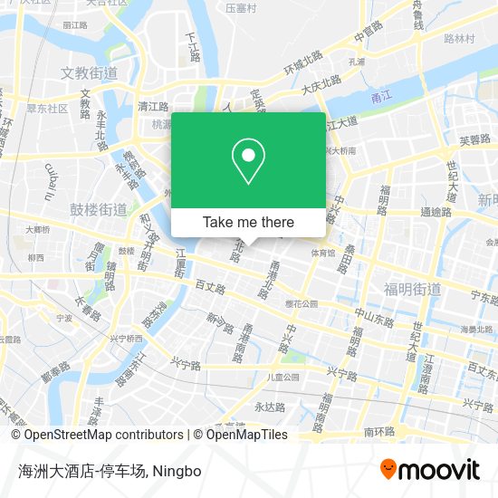海洲大酒店-停车场 map