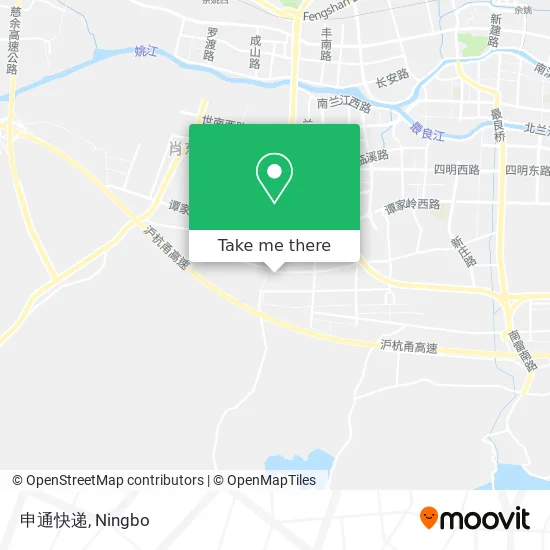 申通快递 map