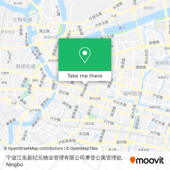 宁波江东新纪元物业管理有限公司摩登公寓管理处 map