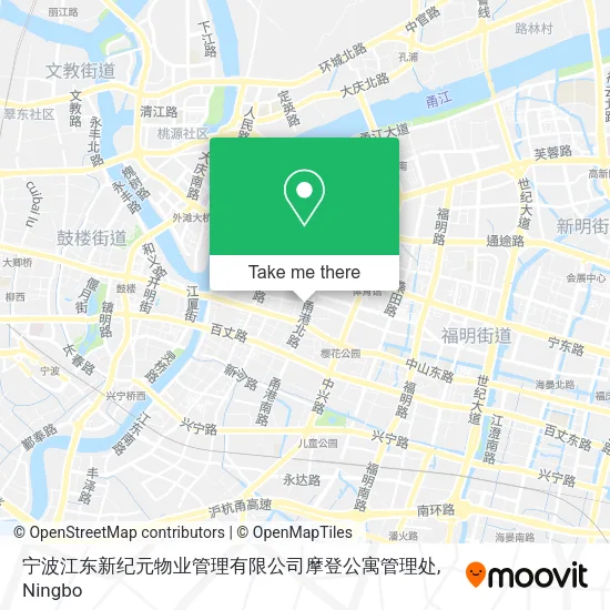宁波江东新纪元物业管理有限公司摩登公寓管理处 map