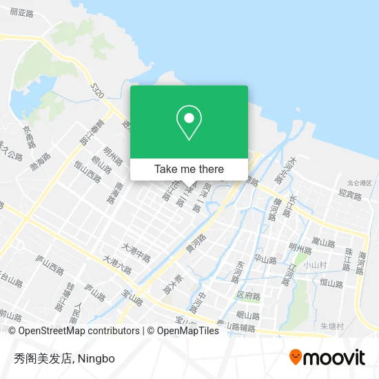 秀阁美发店 map