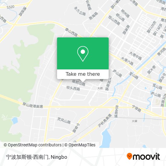 宁波加斯顿-西南门 map