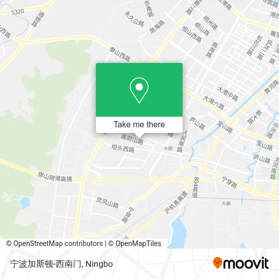 宁波加斯顿-西南门 map