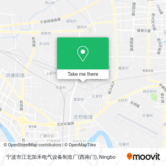 宁波市江北加禾电气设备制造厂(西南门) map