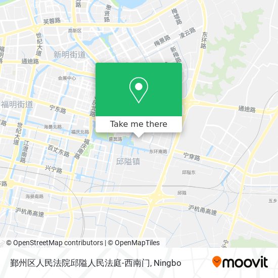 鄞州区人民法院邱隘人民法庭-西南门 map