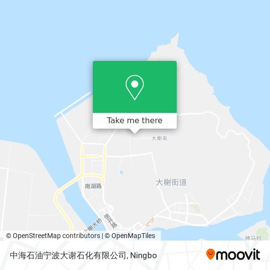 中海石油宁波大谢石化有限公司 map