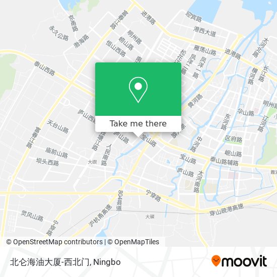 北仑海油大厦-西北门 map