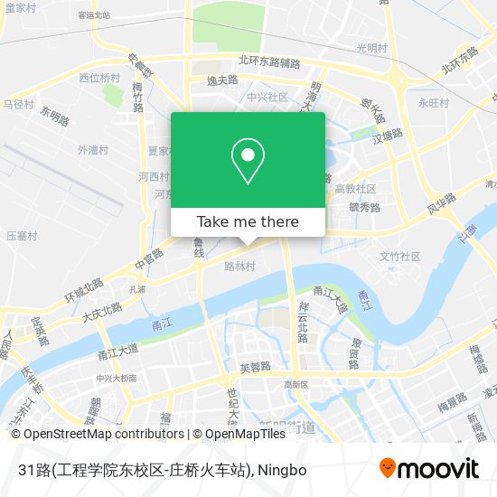 31路(工程学院东校区-庄桥火车站) map