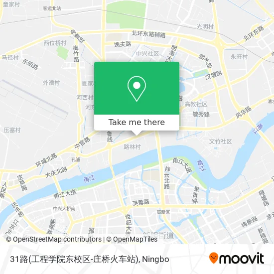 31路(工程学院东校区-庄桥火车站) map