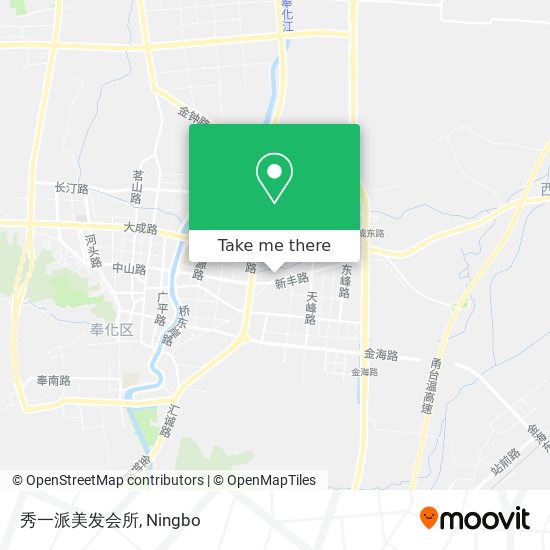 秀一派美发会所 map