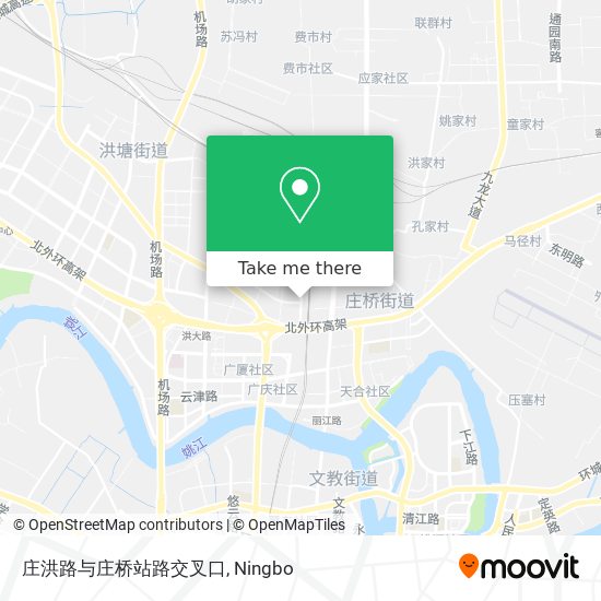 庄洪路与庄桥站路交叉口 map