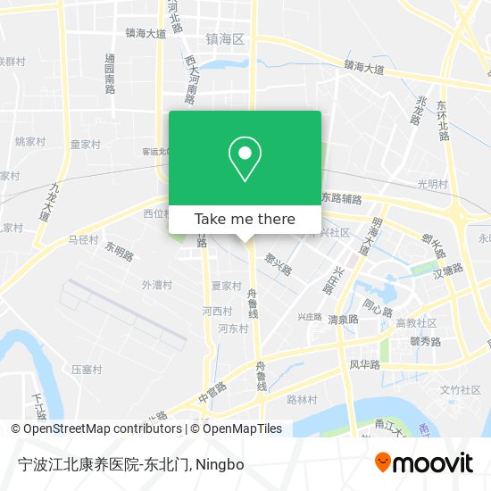 宁波江北康养医院-东北门 map