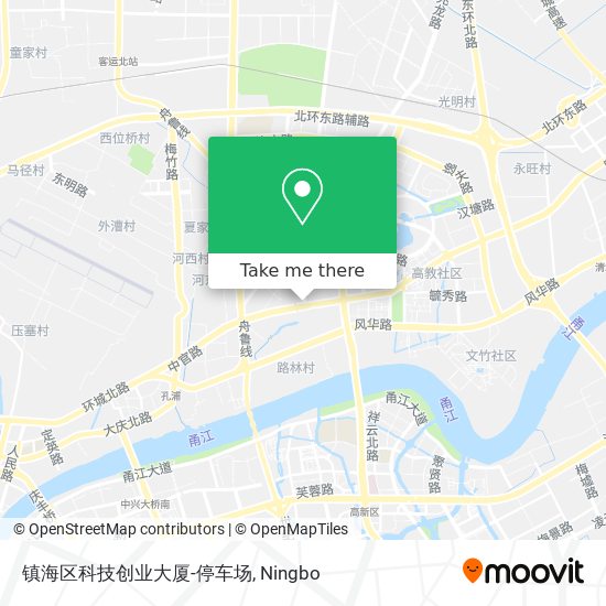 镇海区科技创业大厦-停车场 map