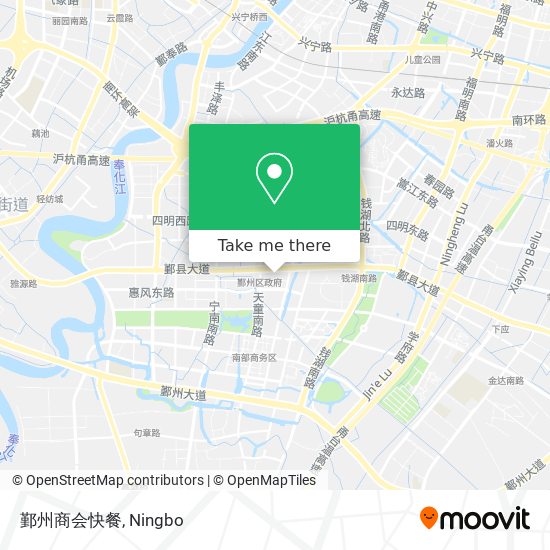 鄞州商会快餐 map