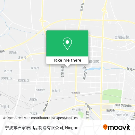 宁波东石家居用品制造有限公司 map