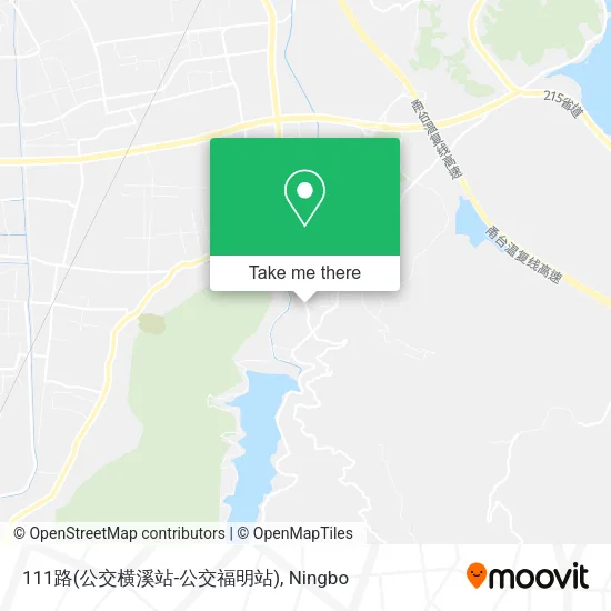 111路(公交横溪站-公交福明站) map