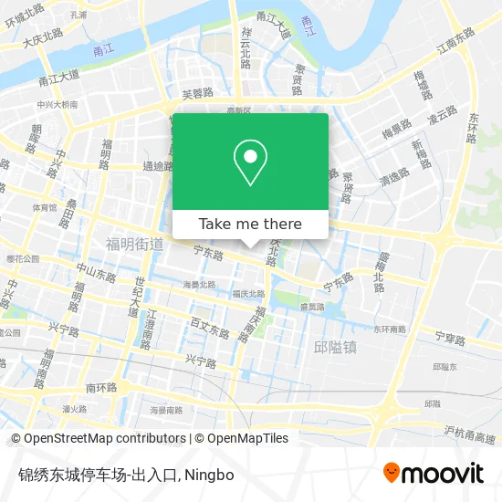 锦绣东城停车场-出入口 map