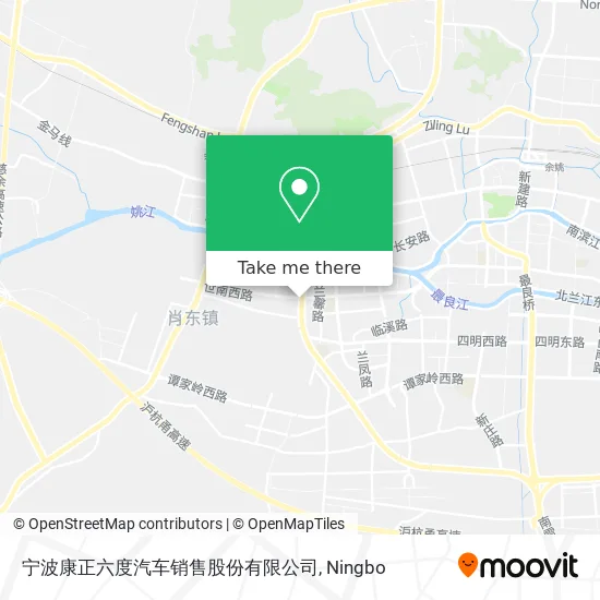 宁波康正六度汽车销售股份有限公司 map