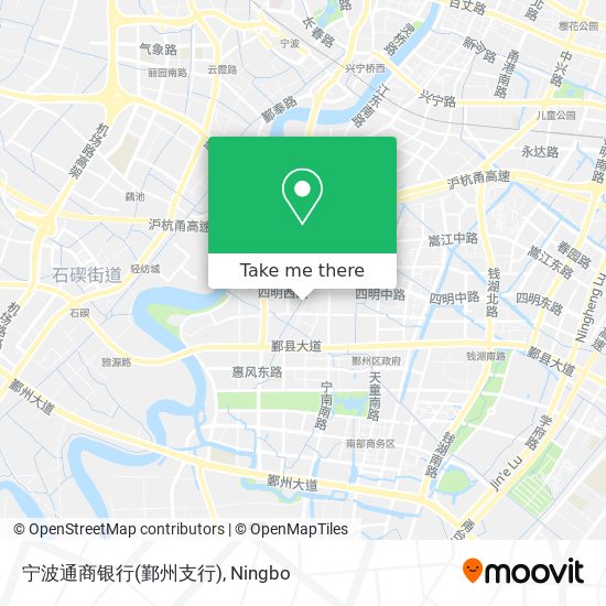 宁波通商银行(鄞州支行) map