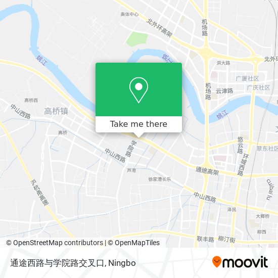 通途西路与学院路交叉口 map