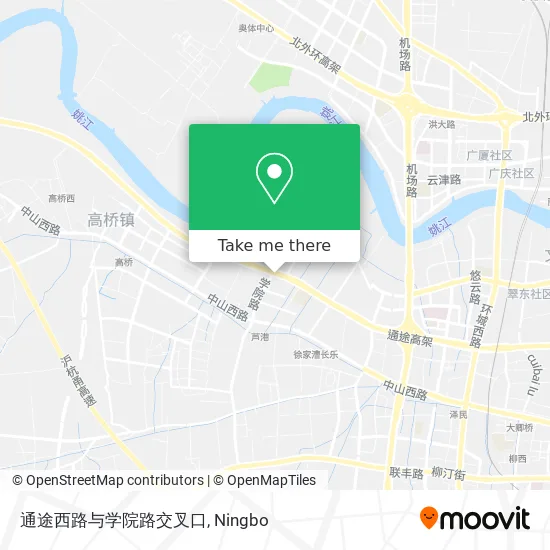 通途西路与学院路交叉口 map