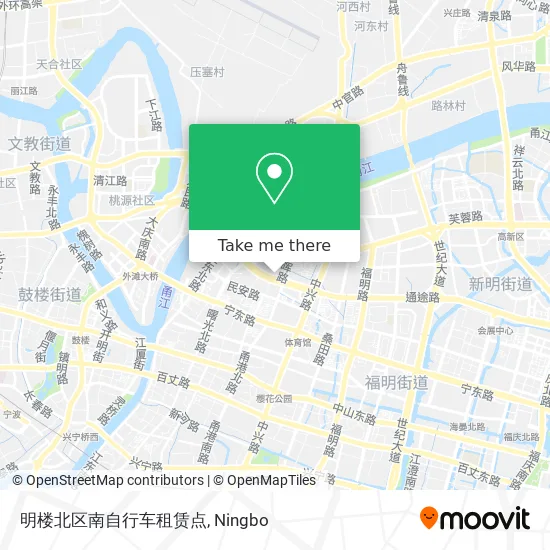 明楼北区南自行车租赁点 map