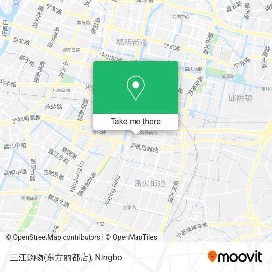 三江购物(东方丽都店) map