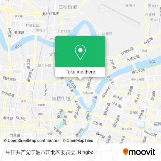 中国共产党宁波市江北区委员会 map