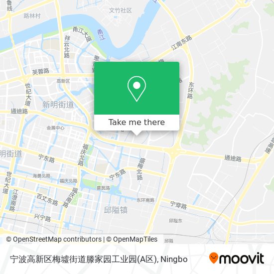 宁波高新区梅墟街道滕家园工业园(A区) map