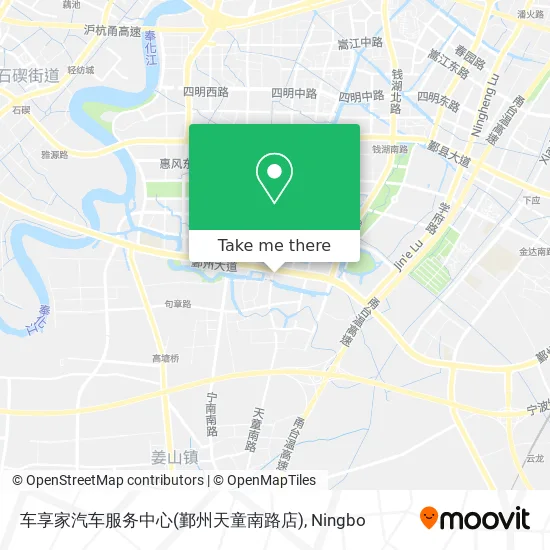 车享家汽车服务中心(鄞州天童南路店) map