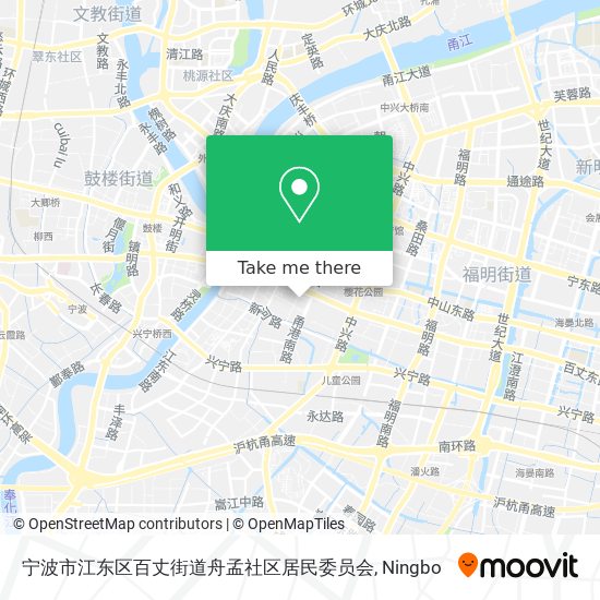 宁波市江东区百丈街道舟孟社区居民委员会 map