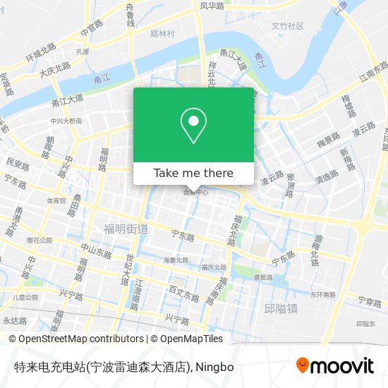 特来电充电站(宁波雷迪森大酒店) map