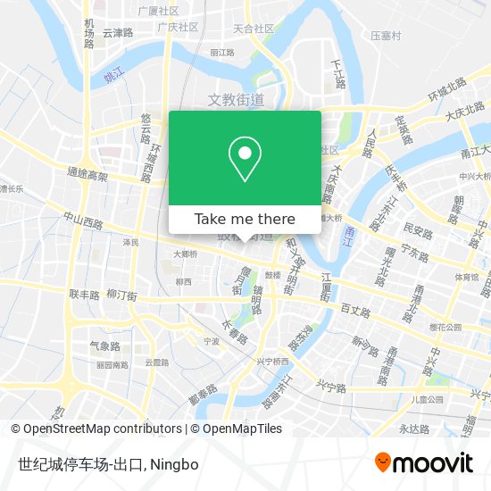 世纪城停车场-出口 map