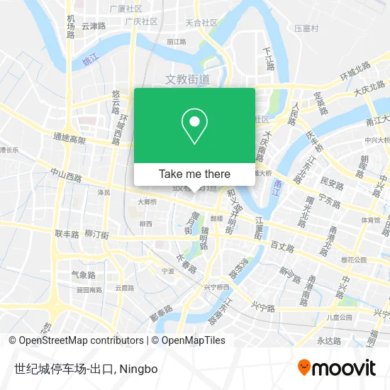世纪城停车场-出口 map
