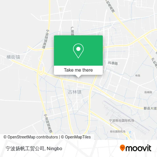 宁波扬帆工贸公司 map