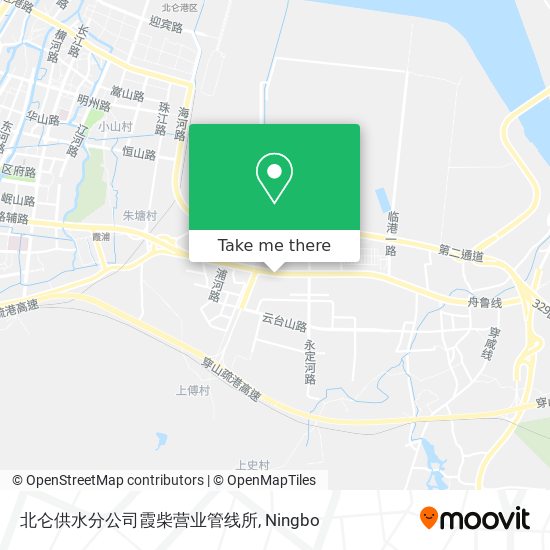 北仑供水分公司霞柴营业管线所 map