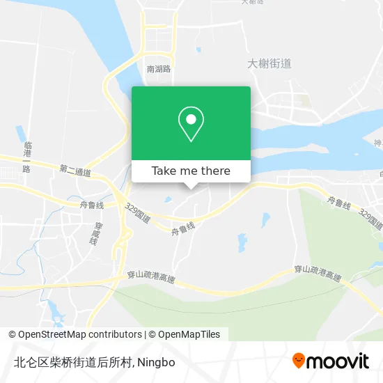 北仑区柴桥街道后所村 map