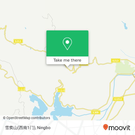 雪窦山(西南1门) map