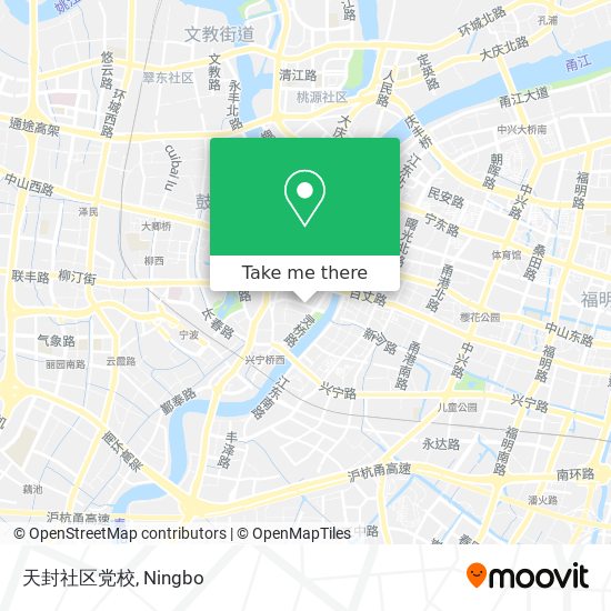 天封社区党校 map