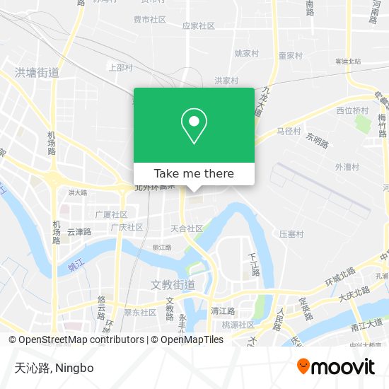 天沁路 map