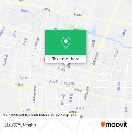 担山夜市 map