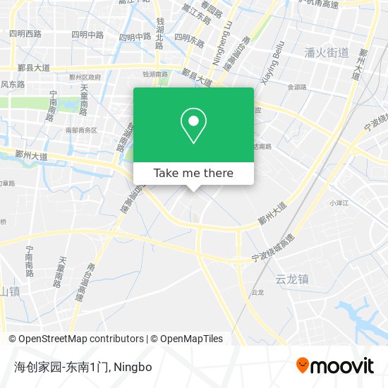 海创家园-东南1门 map