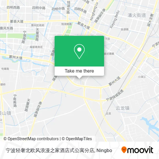 宁波轻奢北欧风浪漫之家酒店式公寓分店 map