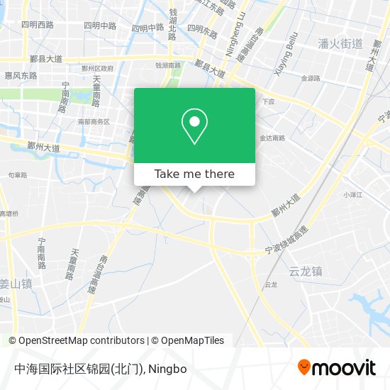 中海国际社区锦园(北门) map