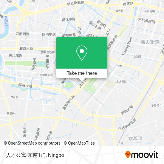人才公寓-东南1门 map
